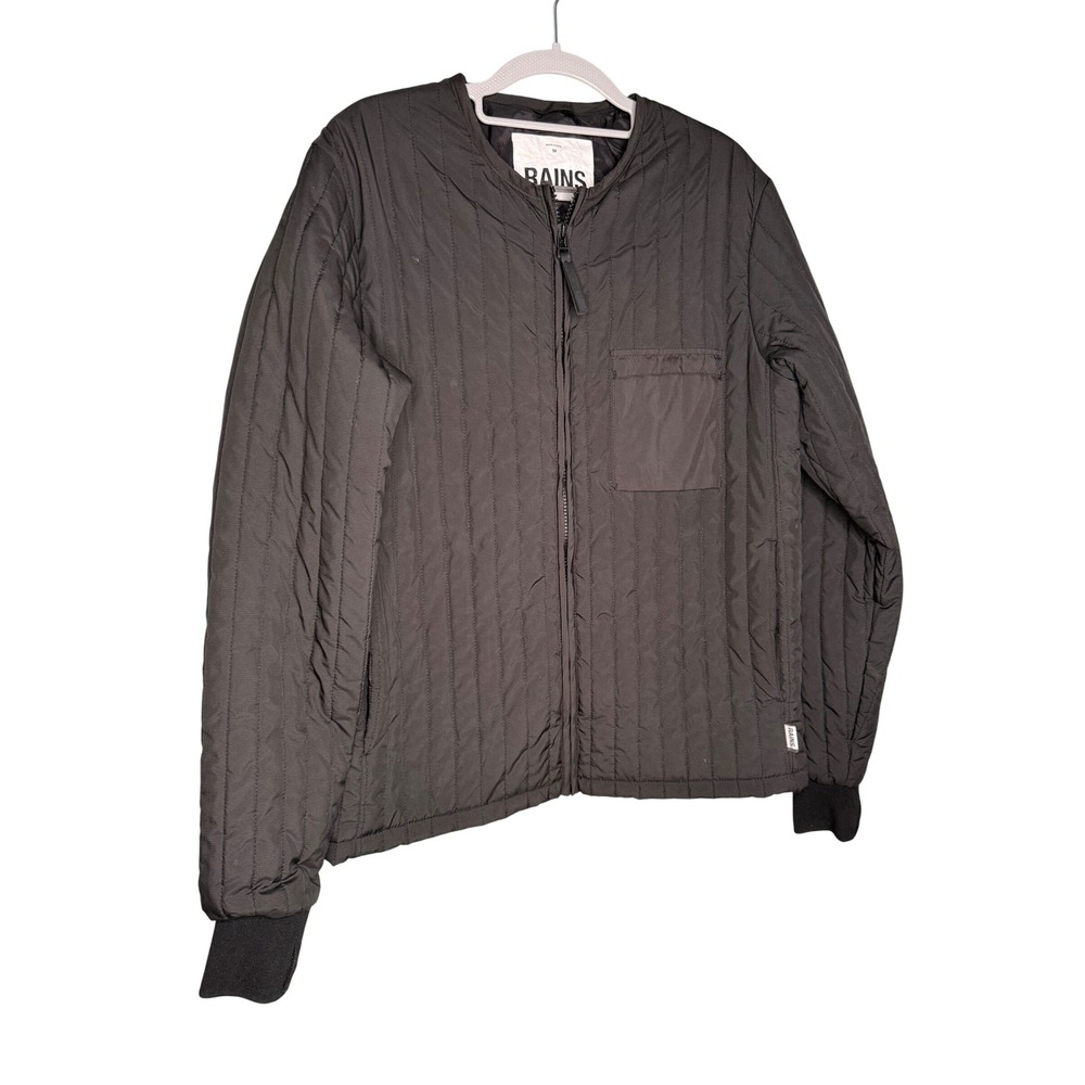 Rains quilted Banja liner jacket black lightweight minimalist Scandinavian style